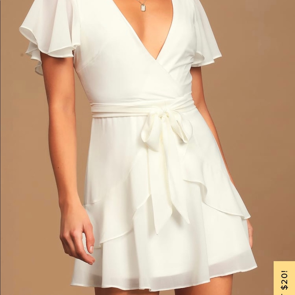 Lulus Sweet like you dress white